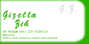 gizella zih business card